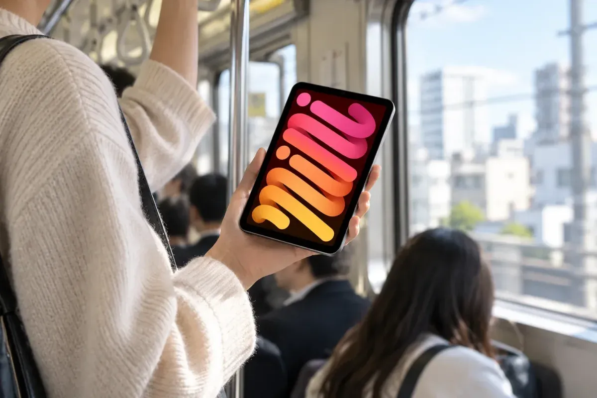 iPad miniの使用イメージ(AI生成)