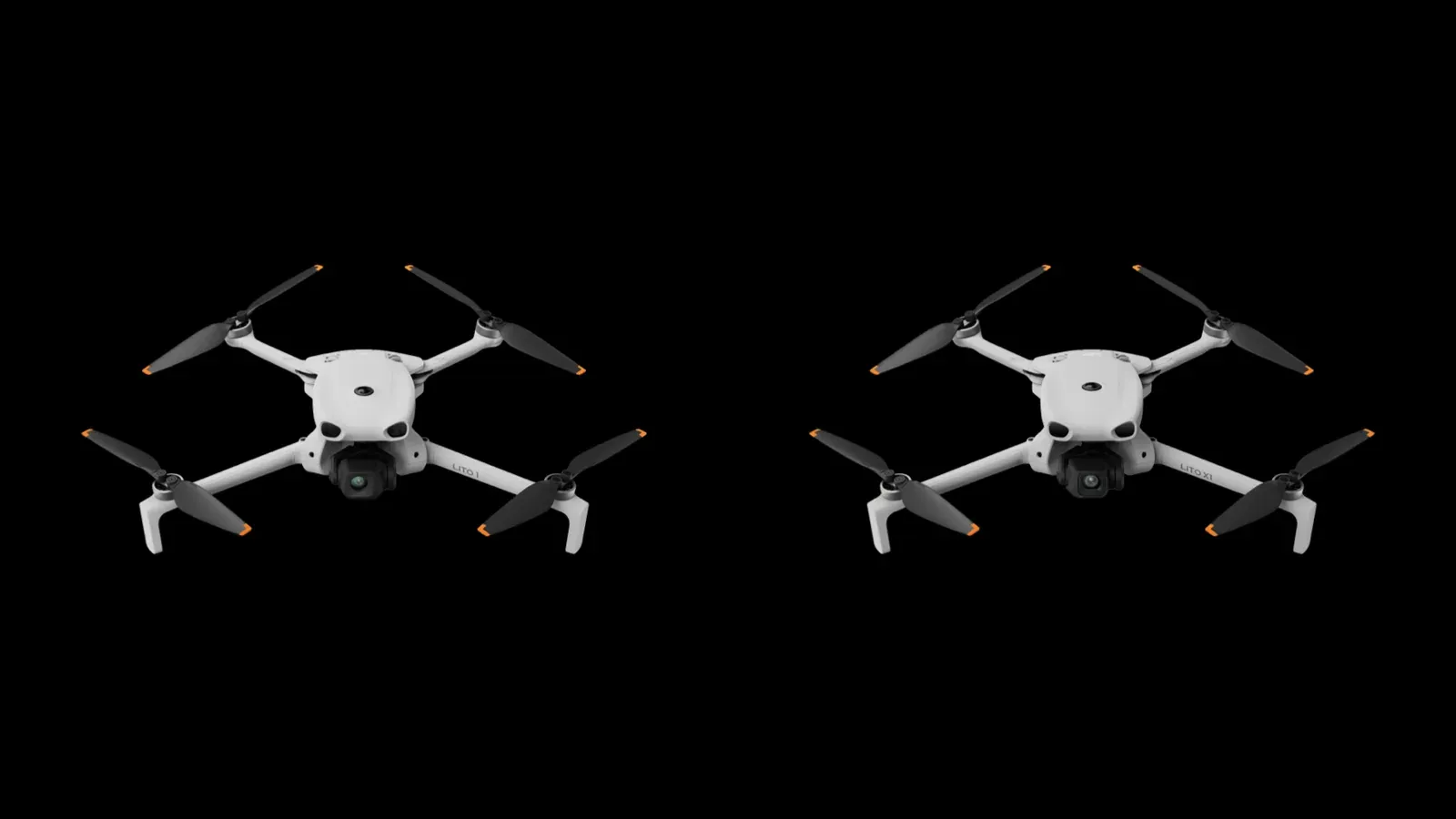 DJI Lito 1とLito X1の公式製品画像(左がLito 1、右がLito X1)