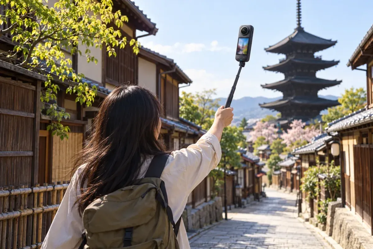 Insta360 X5の使用イメージ(AI生成)