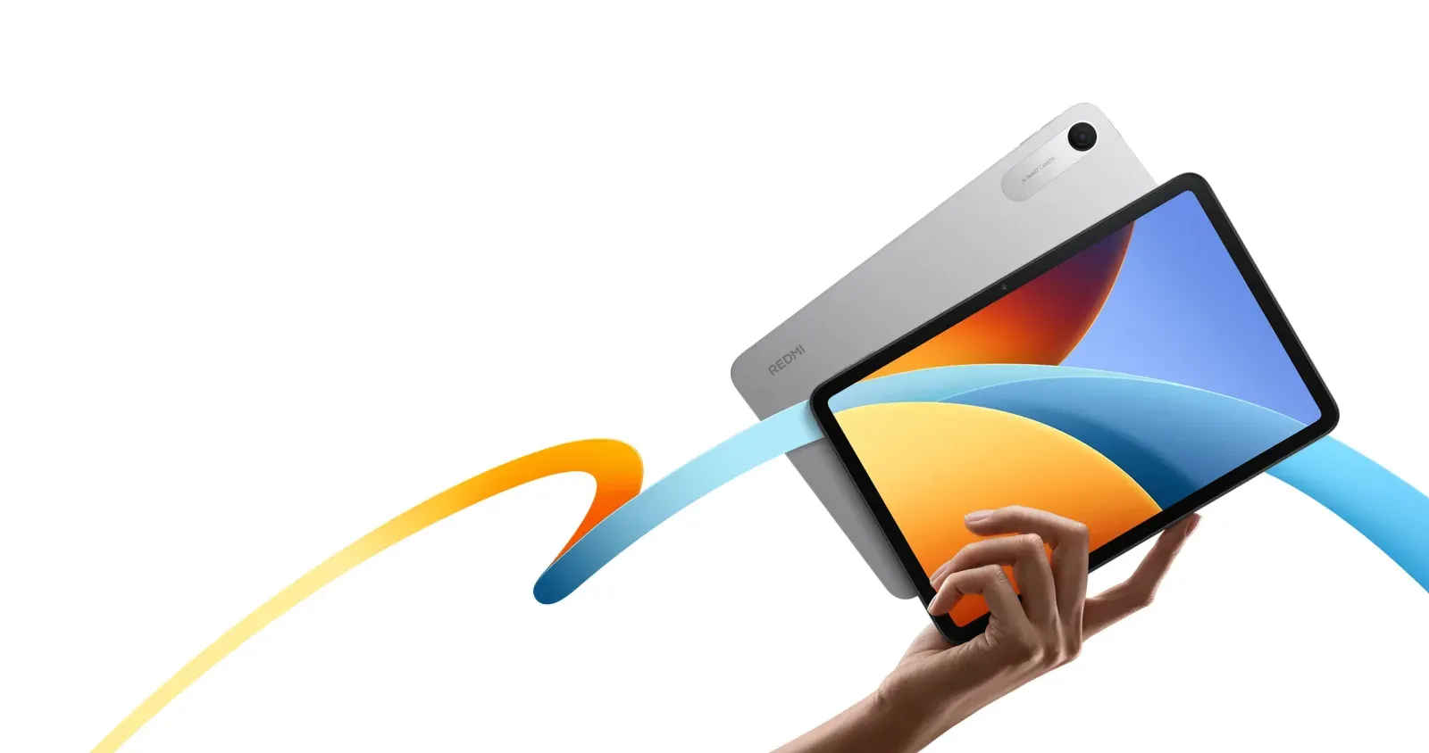 REDMI Pad 2 9.7の公式製品画像。シルバーの背面と画面が見える