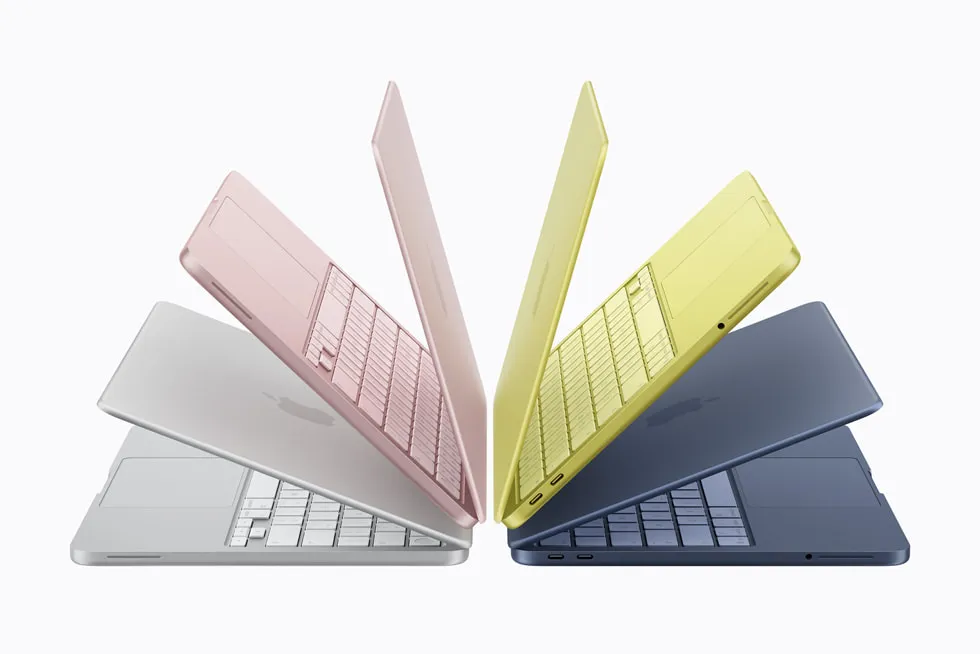 MacBook Neo カラーラインナップ（画像：Apple）